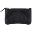 Alexander McQueen Seal Card Holder, £95, Accessories, Black, Leather, Front view